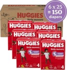Huggies Size 4 Diapers  Little Movers Baby Diapers  Size 4  22-37 Lbs   150 Co