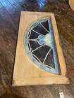   Antique Stained Glass Transom Window   26 X 14 Architectural Salvage