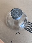 Antique Glass Desk Inkwell  Vintage Writing Ink Well 