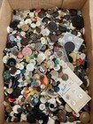 Vintage 5 Lbs Button Huge Lot Mixed Metal  Plastic  Mother Of Pearl  Wood
