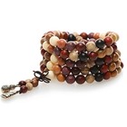 Colorful Wood Mala Beads Bracelet Necklace 108 Bead Prayer Meditation Buddhist
