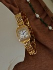 Gold Vintage Style Women   s Square Watch