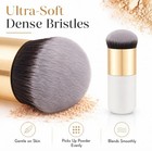 Pro Kabuki Makeup Brush Flat Foundation Blush Contour Powder Face Brush