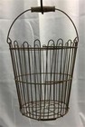 2 Worn Wire Baskets  Rustic Farmhouse Decor  Metal Wire Baskets  Storage Bins
