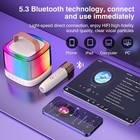 Mini Karaoke Machine  Portable Bluetooth Karaoke Speaker  2 Wireless Mics More
