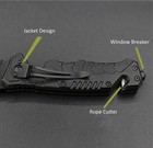 7 4  Spring Open Assisted Tactical Folding Pocket Knife Edc Blade Tactical Tool