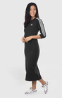 Adidas Women 3 Stripes Dress Black Top Bk0016