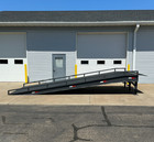 32 000lb Cap  Portable Yard Ramp Forklift Dock Height Truck Container Unloading