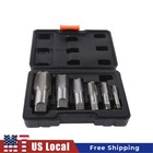 6 Pc Npt Hand Pipe Tap Set  Carbon Steel 1 8 -1  Threader Tool For Home Workshop