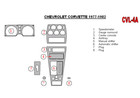 Chevrolet Corvette 1977-1982 Dash Trim Kit   Full Kit   Variety Of Colors