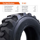 2-pack 12-16 5 Skid Steer Loader Tires 12pr 12x16 5 Sks Industrial Heavy Duty 