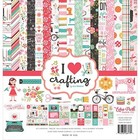 Echo Park Paper Company I Heart Crafting Collection Kit 12-x-12-inch  Multi 