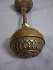 Antique Victorian Cast Brass Door Knob Pair Spindle Ornate Eastlake Hardware