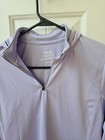 Huk Fishing Icon Hooded 1 4 Zip  Long Sleeve Shirt Women   s Size M Lavender Nwt 