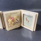 Set Of 2 6 5  Ceramic Book Picture Frame 3x4 Photo Charpente Classic Winnie Pooh