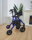 Transport-wheelchair-lightweight-foldable  2 In 1 Rolling Walker Chair-used