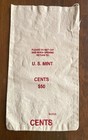Four Vintage Canvas Deposit Bags - U s  Mint Cents  50 - Gidc swb philadelphia