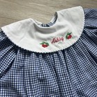 Girls Kelly s Kids Blue White Gingham Dress Ashley Long Sleeve Collar 4t