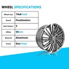 19x8 Inch Alloy Rims For Altima 2023-2024 Oe Silver 1pc