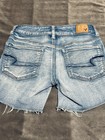 American Eagle Super Stretch Midi Denim Shorts Sz 2 Euc  