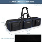Tripod Carrying Case Bag 50 5   Resistant Light Stand Bag With 2 Removable Pa   