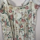 Victoria Secret Vtg Gold Cotton Lace Floral Ribbon Cottage Prairie Nightdress Xl