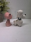 Vtg Holt Howard Puss   Poodle Salt Pepper Shakers 1950   s Kitschy Rare