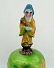 Antique Qing Chinese Enamel Bell   Taoist Immortal Figure