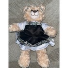 Build-a-bear Workshop Tan Plush Teddy Bear In Black White Sequin Dress Outfit