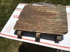 Antique Ice Block Shelf   Tray From Old Oak Ice Box Galvanized Steel Vintage