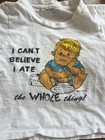 Vintage 60s 70s Kids T Shirt I Can   t Believe I Ate Whole Thing Allison Cartoon