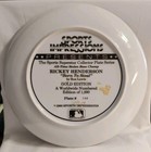Rickey Henderson  born To Steal  Collector Plate - Gold Edition 1990  Ron Lewis