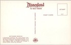 Vintage Disneyland Anaheim Ca Postcard Matterhorn Tomorrowland Scene E-17 Unused