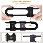 4 Pack U-shaped Sliding Cabinet Locks Multifunctional Child Safety Lock Adjustab
