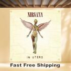Nirvana In Utero 4 x4  Banner Album Cover Art Fabric Poster Flag Tapestry