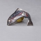 Vintage Enamel Fish Pin Novelty Fishing Hat Pin Made In Taiwan