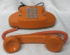 1970s Western Electric 2702bm Princess Orange Push Button Touch Desk Telephone