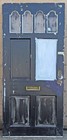 36 x78 x2  Vintage Antique Solid Wooden Exterior Entry Front Door Windows Glass