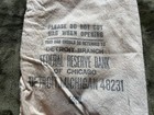 Vintage Federal Reserve Bank Chicago Detroit Branch Cloth Money Coin Bag 5-188