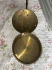 Vintage Brass   Copper Bed Warmer Pan Lidded 18   1 2    Antique 19th Century Read