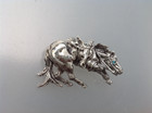 Western Cutting Quarter Horse Pendant Only Sterling Silver Zimmer Horse Jewelry