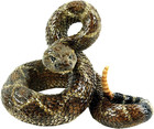 Western Diamondback Rattlesnake Outdoor Snake Figurine Large Gardens Or Prank