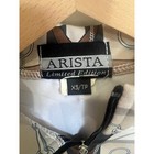 Arista Equestrian Sun Shirt Plaid Bit Print Xs Tan Brown Quarter Zip