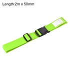 2pcs Luggage Strap Suitcase Belt With Buckle 2mx5cm Travel Packing  Light Green