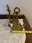 Vintage Brass Nautical Ship Anchor Book Ends