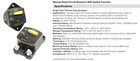 Bussmann 187   285 Series Circuit Breakers - Surface Mount Waterproof
