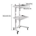 3 Tier Stainless Steel Kitchen Trolley Cart Kitchen Cart Rolling Storage Shelf