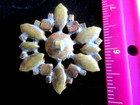 Outstanding Czech Vintage Style Glass Rhinestone Button      Ruby Red   Crystal