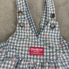 Vtg Baby Oshkosh Bgosh Usa Vestbak Bubble Romper Gingham Flowers 3-6 Months 90s