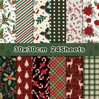 Christmas Scrapbook Paper 24 Sheets 12x12 Inch Double Sided